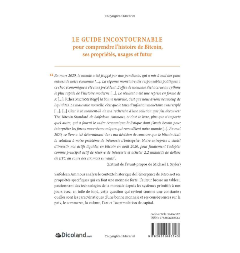 livre l etalon bitcoin the bitcoin standard face orange gold