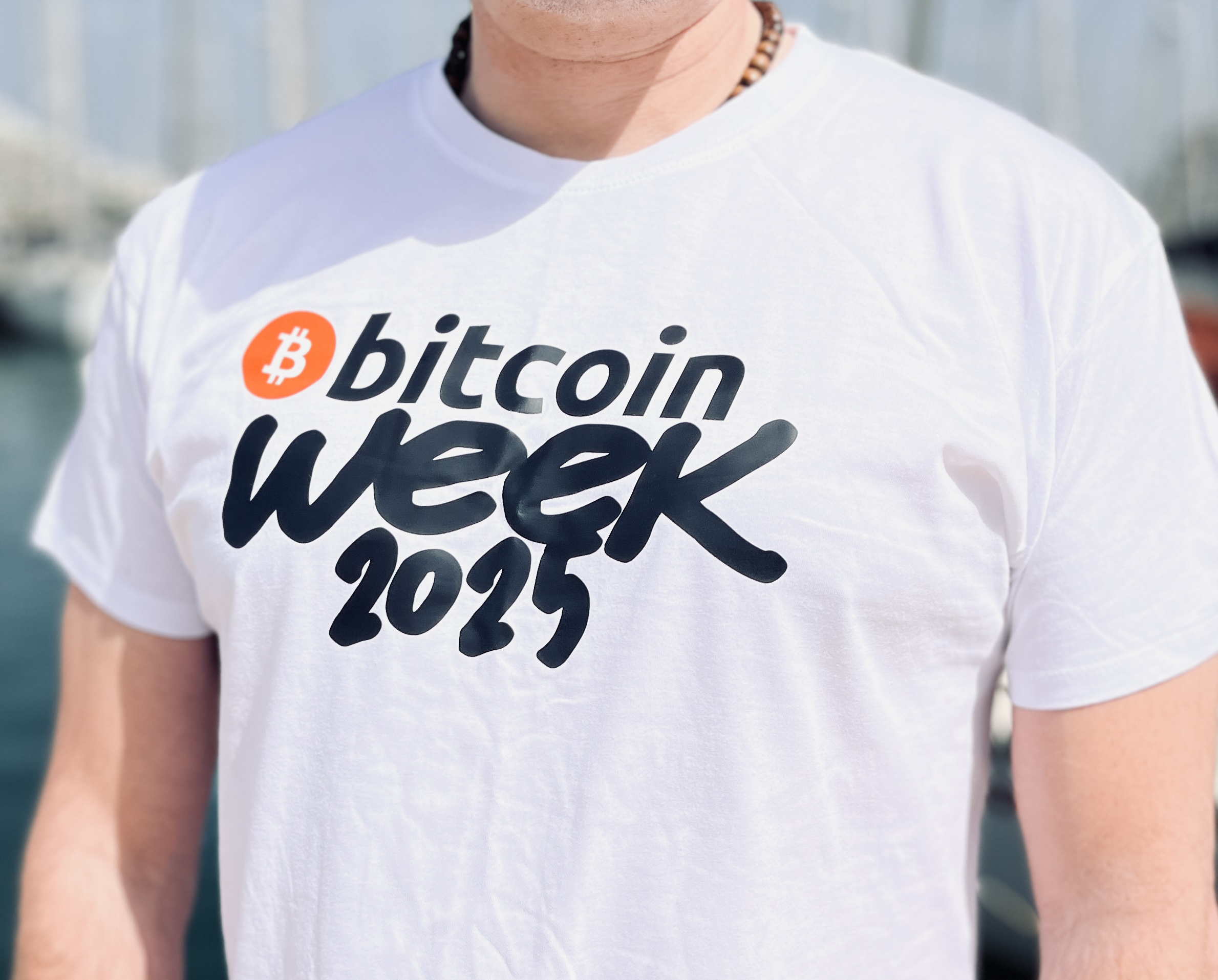 T-Shirt Bitcoin Week Blanc Officiel