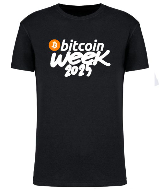 T-Shirt Bitcoin Week Noir Officiel – Image 2
