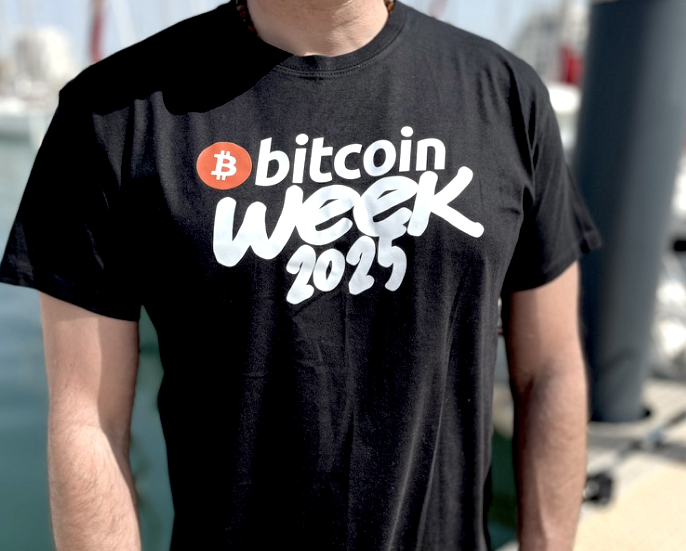 T-Shirt Bitcoin Week Noir Officiel