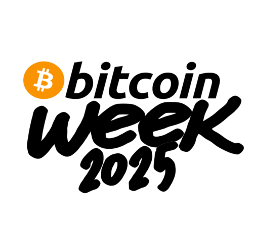 logo bitcoin week rond stickers